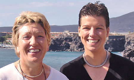 Rita en Nele bieden uitstekende chambres d'hôtes aan in Tenerife. Logeren bij Belgen op zijn best. (Foto Frank Catry)