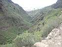 Het begin van de barranco del infierno in Adeje.